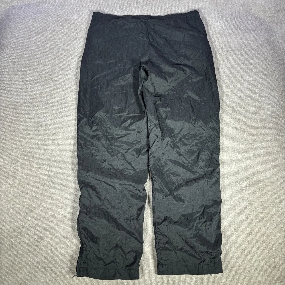 Vintage Adidas‎ Originals Track Pants Mens M Black Windbreaker Fleece Lined